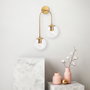 Opviq Jewel - 10580 Lámpara de pared Oro Brillante